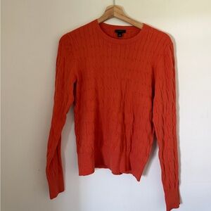 Ann Taylor Factory Vibrant Orange Knit Top